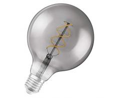 OSRAM Vintage Edition 1906 Ampoule LED à Filament Spirale | Culot E27 | Forme Globe 125mm Smoke | Blanc Chaud 1800K | 5W (équivalent 15W)