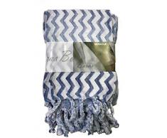 Miracle Home Plaid Borax Bleu marine 130 x 170 cm