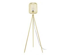 Tosel 51221 Lampadaire 1 Lumière, Acier, E27, 40 W, Pourpre, 70 x 157 cm