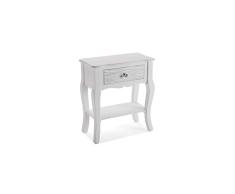 Versa Avery Table de Chevet pour armoires, Multicolore, Unique