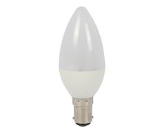 Liteway Ampoule Bougie LED Ã intensitÃ© variable, Blanc, B22, 5Â W