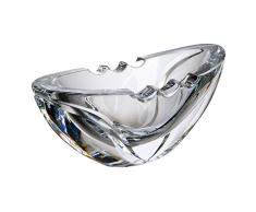 Verre de BohÃªme Ellipse Cendrier, Verre, 8.5Â x 17.5Â x 7.5Â cm