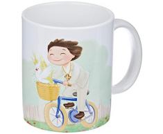 Mopec G912.3.1 Tasse en cÃ©ramique pour communion Ã vÃ©lo avec boÃ®te cadeau, porcelaine