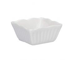 PORCELLANA Terrine Bol carré cm 5,5, Porcelaine, Multicolore, 0.1 x 0.1 x 0.1 cm