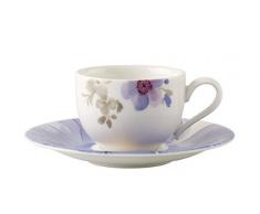 Villeroy & Boch mariefleurgris Basic Tasse Espresso conper Haute, 2Â piÃ¨ces, Porcelaine, Multicolore