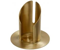 Wiedemann Tube Chandelier Laiton brossé Mat, Cire, Or, 9 x 10 cm