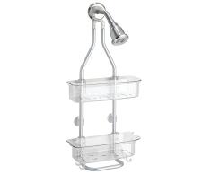InterDesign 20046EU Zia Rangement de Bac de Douche pour Shampooing Aluminium Argent