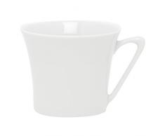 DEGRENNE - Boréal lot de 6 tasses à café , porcelaine - Blanc