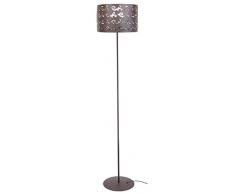 Tosel 50324 Lampadaire Lys Acier 60 W E27 Marron