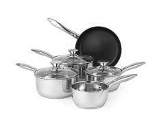 Russell Hobbs Batterie de Cuisine 5Â piÃ¨ces Classic Collection BW06572, 14/16/18/20/24Â cm, Acier Inoxydable