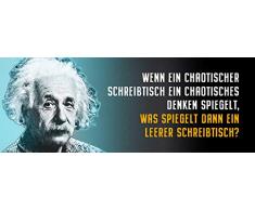 Schatzmix Plaque Murale en mÃ©tal avec Inscription en Allemand Wenn EIN Chaotic Bureau Multicolore 27 x 10 cm