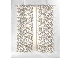 Martina Home Berlin Rideau avec Oeillets, Tissu, 29Â x 2Â x 38Â cm 29x2x38 cm Marron