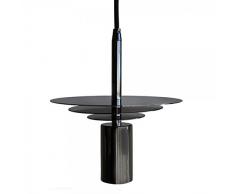 wonderlamp former Lampe suspension E27, graphite, 173Â x 18Â cm