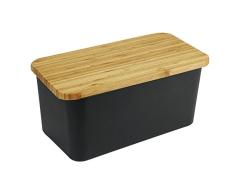 Jocca Fibre Corbeille Ã Pain Ã©cologique et biodÃ©gradable, Fibre Bidon (carrÃ©e), Bambou, Multicolore, 22.5Â x 22.5Â x 11.5Â cm