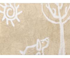 Aratextil été Tapis Enfant, Coton, Beige, 120 x 160 cm