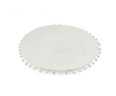 Villa DEste Home Tivoli Lot de 6 Sets de Table, Blanc, Taille Unique