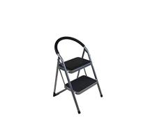 Cosy & Trendy YS077A Escabeau Pliable 2 marches-Argent, 50x47x76cm
