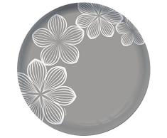 Dajar Assiette à Dessert Dream Flower 20,5 cm Ambition, Verre, Gris, cm