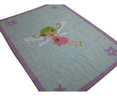 Aratextil Fée Tapis Enfant, Coton, Multicolore, 120 x 160 cm