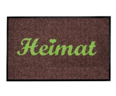 Young Generation Shoe-Max Everclean YH 101538 W Paillasson Inscription Heimat Vert/Marron 44 x 75 cm
