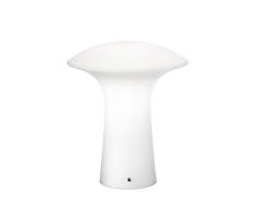 Rossini éclairage Glenn Lampe de table en verre E27, 75 W, Blanc