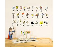 Chispum VIINF237Se - Sticker dÃ©coratif, 28 x 31 cm, Design My First Alphabet