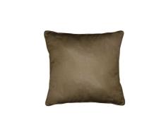 HomeMaison Gros Coussin en 100% Lin, Tabac, 50x50 cm