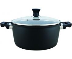 Here ahrenthal Faitout, Aluminium Noir, 28 cm, 6 unités de