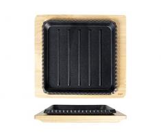 H&H 729966 Barbecue Fonte Bois 20 cm