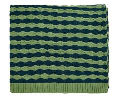 Helena Springfield London Dottie/April Plaid Tricot Vert Printemps, 130Â x 150
