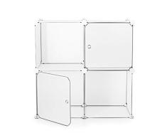 LINEAG Cubes DE Rangement MODULABLES Plastiques TBOX4, No Applicable, Non
