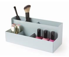 Gelco Design 709841 Boite DE Rangement A Maquillage, Métal, Amande, 24 x 10 x 10 cm