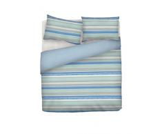 Italian Bed Linen Rigato Azzurro Lit 100/110 (250 x 200 cm 2/52 x 82 cm)