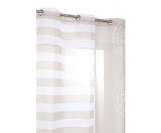 Rideaudiscount Rideau Voilage Style Maritime 140x240 cm Taupe
