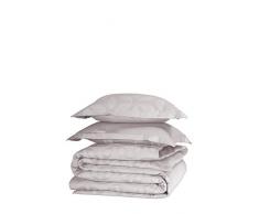 De Witte Lietaer Motion Parure Linge de Lit, 100% Coton Satin, Cloud Gray, 1/240x220-2/60x70