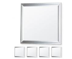 4x LEDVero 30x30 Panneau Ultraslim de LED - 10W, 800lm, 4500K Plafonnier encastrÃ© avec clips de montage et transformateur EMV2016 - blanc neutre