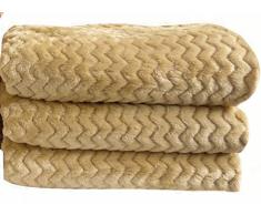 Ourson Plaid Toison Vague, Polyester, Sol L3, 150x125 cm