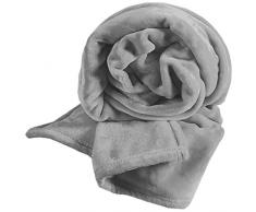 De Witte Lietaer Cosy Extra Soft Plaid, Polyester, Oyster, 150x200 cm