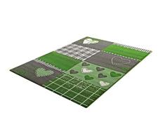 Sanat Hali - 2105 Vert - Tapis enfant BAMBINO Vert - 80x150 cm
