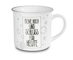 NICI 45033 Tasse en porcelaine avec pieds et fermeture pour aujourdhui