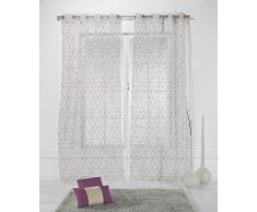 RIOMA rustipol Samui Rideau Voilage, Tissu, Rose, 270Â x 140Â x 3Â cm