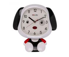 Out of the blue Horloge Murale pour Enfant avec Yeux Mobiles et Corps env. 31 x 33 cm en Plastique à Piles avec boîte Cadeau Multicolore 26 x 33 cm