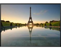 International Graphics - Affiche dâart encadrÃ©e - Arnaud, Bertrande - Le Miroir de la Dame de Fer- 71 x 51 cm - Couleur du cadre: Noir - Serie ATHOS