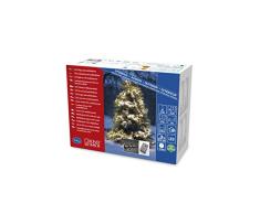 Konstsmide 3861-100 Guirlande Grappe Cluster Ã Micro LED, Plastique, 7 W, Blanc