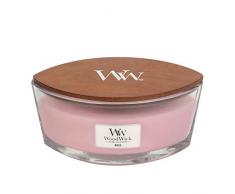 WoodWick Bougie parfumée avec pelucheuse innovante Paraffine Chambray Taille moyenne