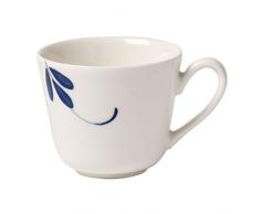 Villeroy & Boch Vieux Luxembourg Brindille Tasse Ã Moka/Expresso, 100 ml, Hauteur : 6 cm, Porcelaine Premium, Blanc/Bleu