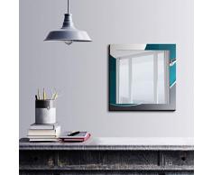 Bonamaison DÃ©coration Murale Impression sur Miroir EncadrÃ© sur Toile, Dimensions: 50 x 50 Cm - ConÃ§u et fabriquÃ© en Turquie