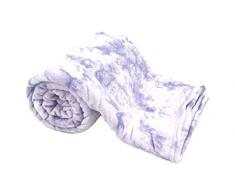 ForenTex Microfibre Velours Toucher Doux Multifonction pour CanapÃ© Lit M3010 Lilas