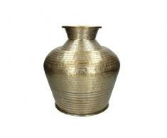 J. Kersten Vase en mÃ©tal DorÃ© 32,5 x 32,5 x 35 cm