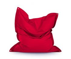 Outbag Meadow Pouf, Polyester, Rouge, 160 x 130 cm